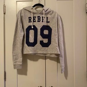 Crop top Hooded Sweatshirt
